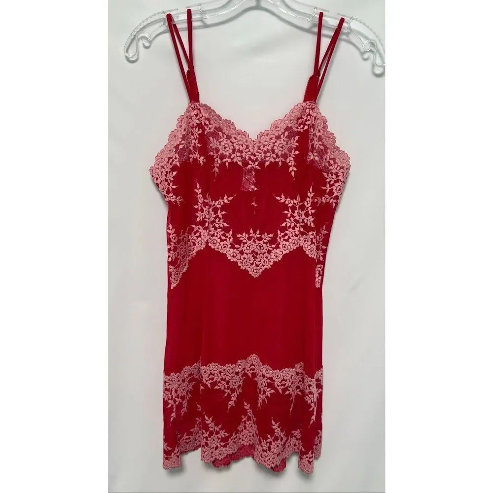 Wacoal red Embrace Lace Chemise - 814191 size medium